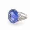 Bague Saphir De Ceylan En Platine
