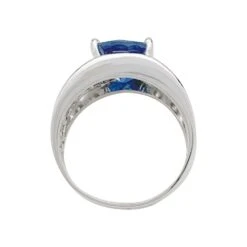 Miller Bague Saphir En Or Blanc, Diamants -Castafiore Boutique bague saphir en or blanc diamants 967867