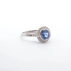 Bague Saphir Rond Et Diamants 7 Bague Saphir Rond Et Diamants -Castafiore Boutique bague saphir rond et diamants 959869