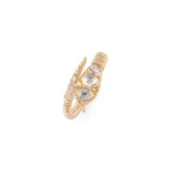 Bague Serpent Tubogas En Or Jaune Et Diamants -Castafiore Boutique bague serpent en or et diamants 424705