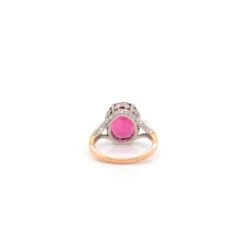 Bague Sertie D’un Rubellite En Or Et Platine 8 Bague Sertie D’un Rubellite En Or Et Platine -Castafiore Boutique bague sertie dun rubellite en or 18k et platine 384744
