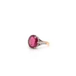 Bague Sertie D’un Rubellite En Or Et Platine 9 Bague Sertie D’un Rubellite En Or Et Platine -Castafiore Boutique bague sertie dun rubellite en or 18k et platine 549999