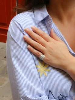 Bague Soleil Or Blanc Diamants 2.8 Ct -Castafiore Boutique bague soleil or blanc diamants 28 ct 203020