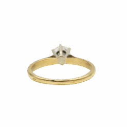 Bague Solitaire En Or Jaune Et Diamant -Castafiore Boutique bague solitaire en or jaune et diamant 310157