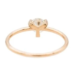 Bague Solitaire Ginette NY "Be Mine Maria" En Or Rose Et Diamant -Castafiore Boutique bague solitaire ginette ny be mine maria en or rose et diamant 358066