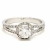 Bague Solitaire Or Blanc Diamant -Castafiore Boutique bague solitaire or blanc diamant 185389