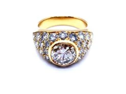 Bague Solitaire Or Jaune Diamant -Castafiore Boutique bague solitaire or jaune diamant 147113