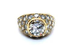 Bague Solitaire Or Jaune Diamant -Castafiore Boutique bague solitaire or jaune diamant 423656
