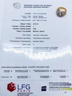 Bague Solitaire Or Jaune Diamant -Castafiore Boutique bague solitaire or jaune diamant 654019