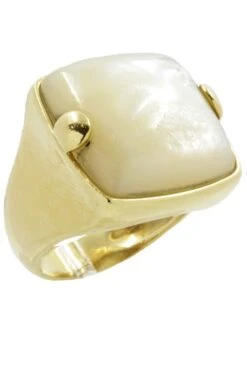 BAGUE STYLE CHEVALIÈRE NACRE -Castafiore Boutique bague style chevaliere nacre 277605
