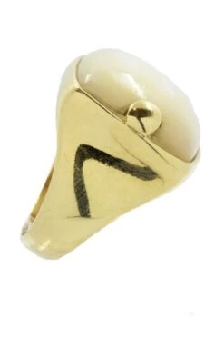 BAGUE STYLE CHEVALIÈRE NACRE -Castafiore Boutique bague style chevaliere nacre 664951