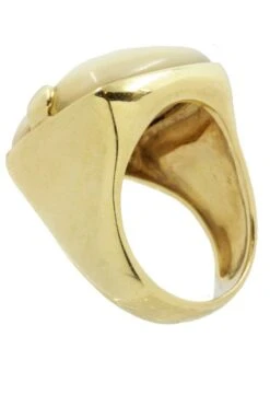 BAGUE STYLE CHEVALIÈRE NACRE -Castafiore Boutique bague style chevaliere nacre 706559