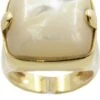BAGUE STYLE CHEVALIÈRE NACRE -Castafiore Boutique bague style chevaliere nacre 758730