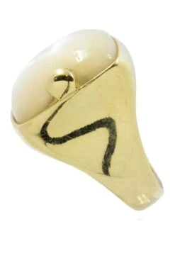 BAGUE STYLE CHEVALIÈRE NACRE -Castafiore Boutique bague style chevaliere nacre 945059