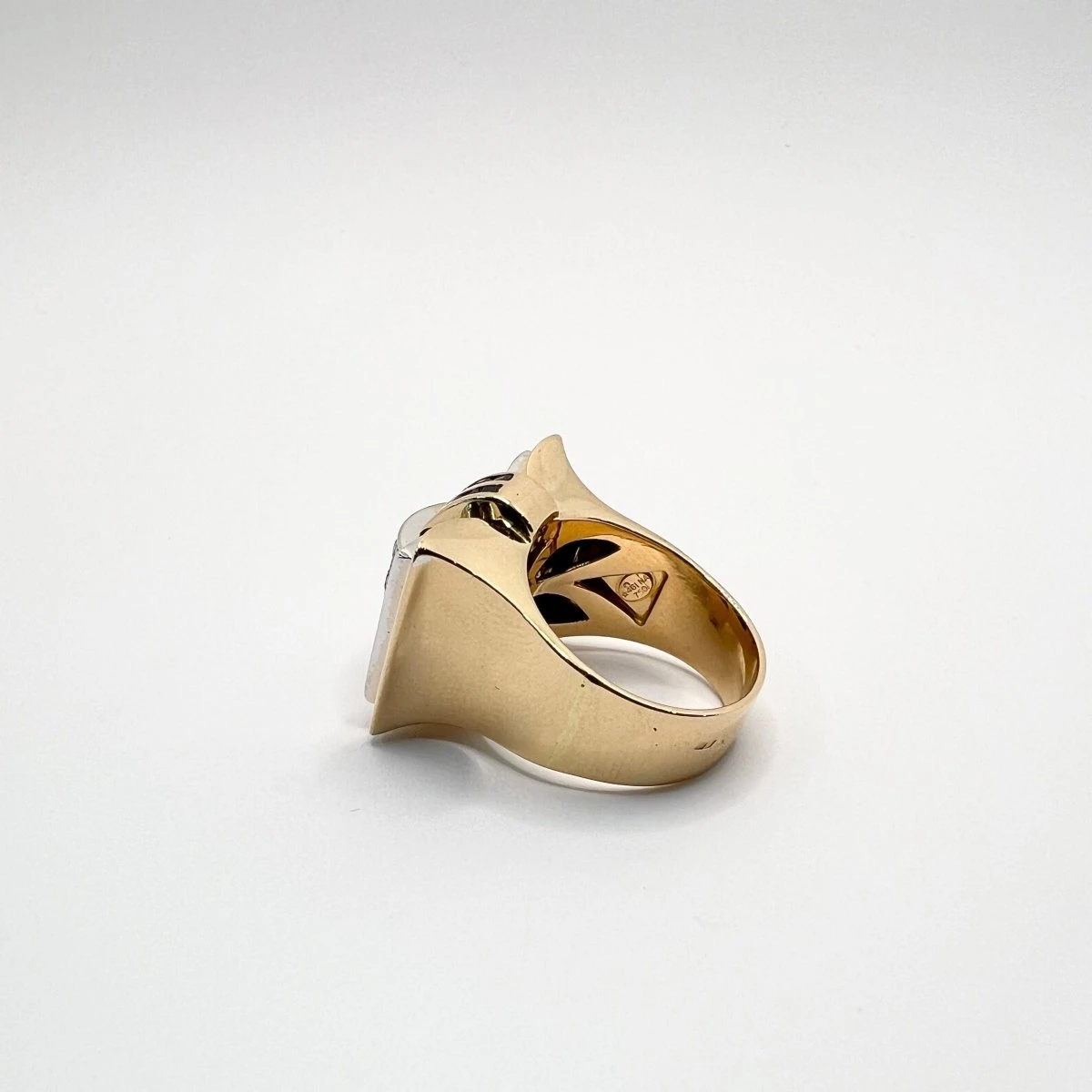 Bague Tank En Or, Saphirs Et Diamants 3 Bague Tank En Or, Saphirs Et Diamants – Image 3