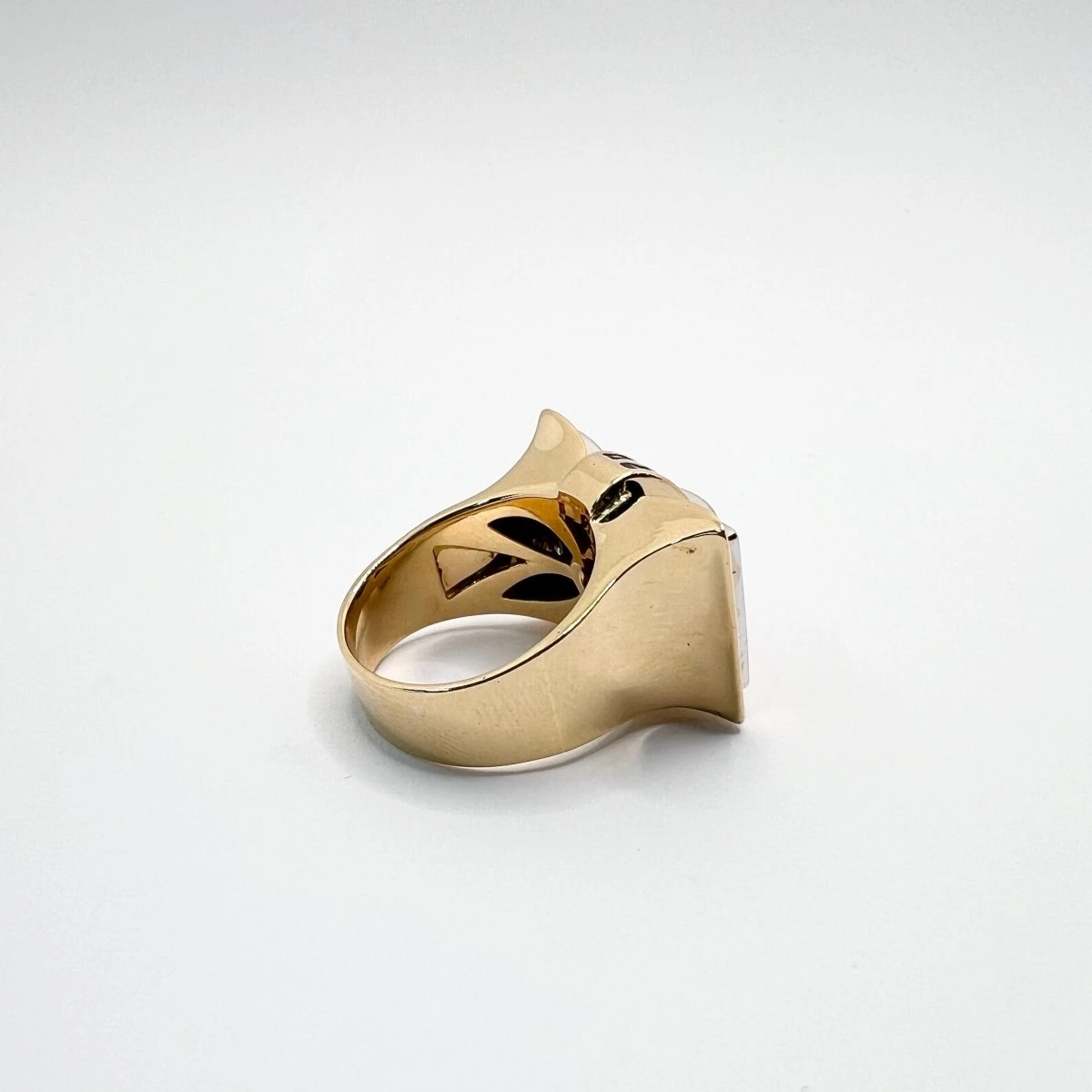 Bague Tank En Or, Saphirs Et Diamants 4 Bague Tank En Or, Saphirs Et Diamants – Image 4