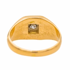 Bague Tank En Rose Et Diamant -Castafiore Boutique bague tank en rose et diamant 576289