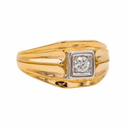 Bague Tank En Rose Et Diamant -Castafiore Boutique bague tank en rose et diamant 837519