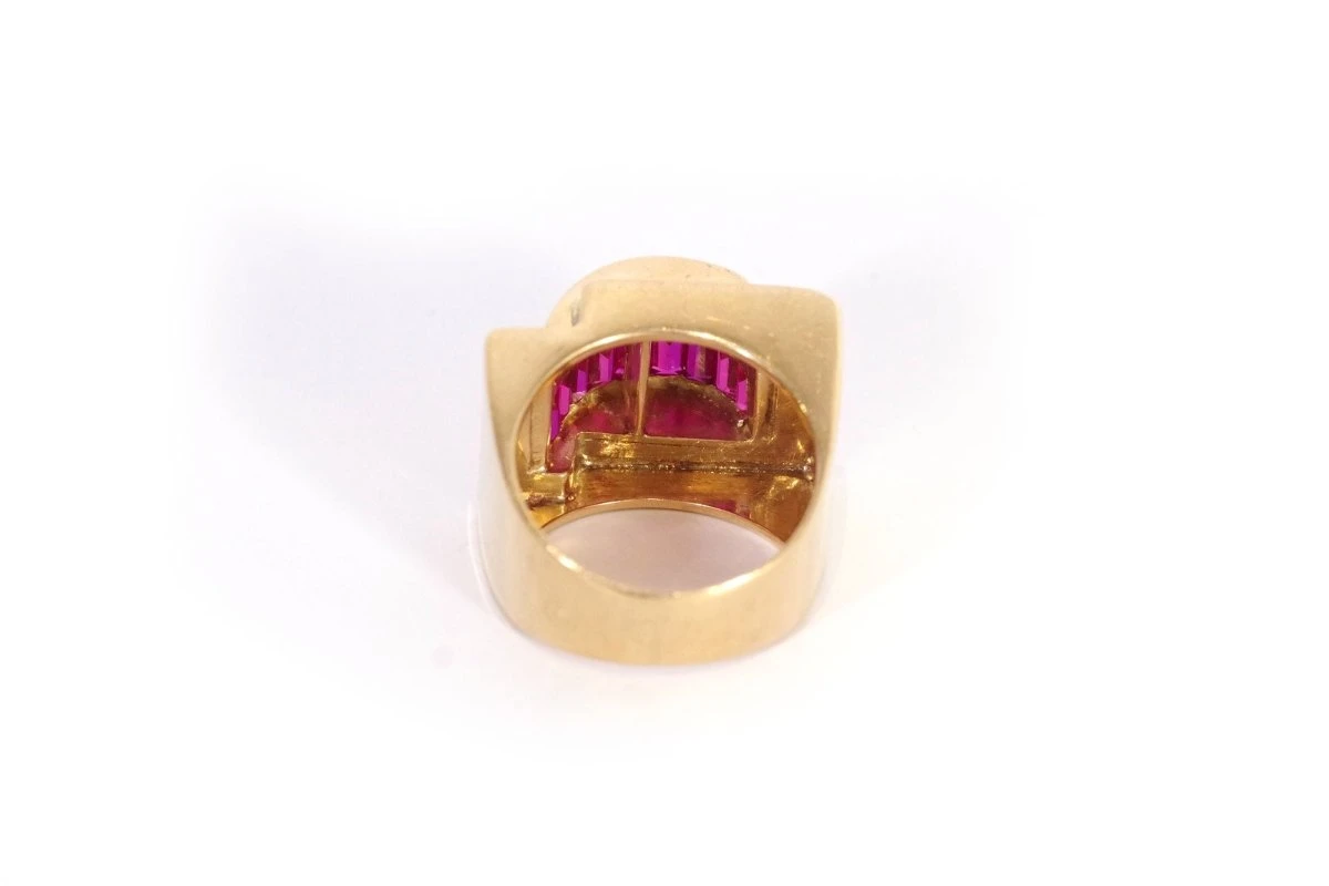 Bague Tank Rubis En Or 3 Bague Tank Rubis En Or – Image 3