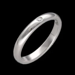 Bague Alliance TIFFANY & CO En Platine Et Diamant -Castafiore Boutique bague tiffany co en platine avec un diamant brillant de 002 cts taille 52 654405