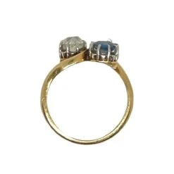 Bague Toi Et Moi En Or Jaune, Or Blanc, Saphir Bleu Et Diamant -Castafiore Boutique bague toi et moi en or jaune or blanc saphir bleu et diamant 905959