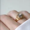 Bague Tourbillon Vintage Or Rose Et Diamants -Castafiore Boutique bague tourbillon vintage or rose et diamants 386636