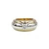 Bague Tricolore CARTIER En Or Jaune, Rose, Blanc Et Diamants