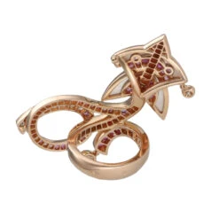 Bague VAN CLEEF & ARPELS "Cerf Volant" En Or Rose, Nacre, Saphirs Et Diamants -Castafiore Boutique bague van cleef arpels cerf volant en or rose nacre saphirs et diamants 138686