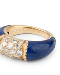 Bague VAN CLEEF & ARPELS "Philippine" En Or Jaune, Lapis Lazuli Et Diamants 8 Bague VAN CLEEF & ARPELS "Philippine" En Or Jaune, Lapis Lazuli Et Diamants -Castafiore Boutique bague van cleef arpels philippine en or jaune lapis lazuli et diamants 152815