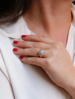 Bague Vintage Or Diamants 0,6 Carat 15 Bague Vintage Or Diamants 0,6 Carat -Castafiore Boutique bague vintage or diamants 06 carat 792418