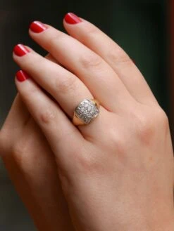 Bague Vintage Or Diamants 0,6 Carat 9 Bague Vintage Or Diamants 0,6 Carat -Castafiore Boutique bague vintage or diamants 06 carat 970224