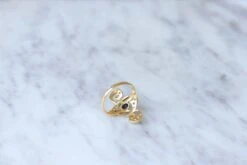 Bague Volutes Diamants Et Saphir -Castafiore Boutique bague volutes diamants et saphir 566085