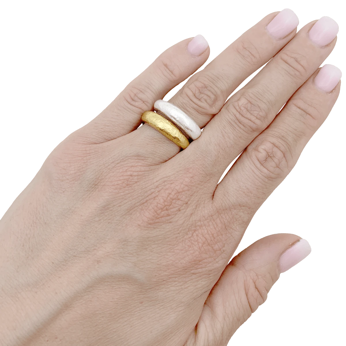 Miller Bagues Jonc ARTHUS-BERTRAND En Or Jaune Et Argent 2 Miller Bagues Jonc ARTHUS-BERTRAND En Or Jaune Et Argent – Image 2