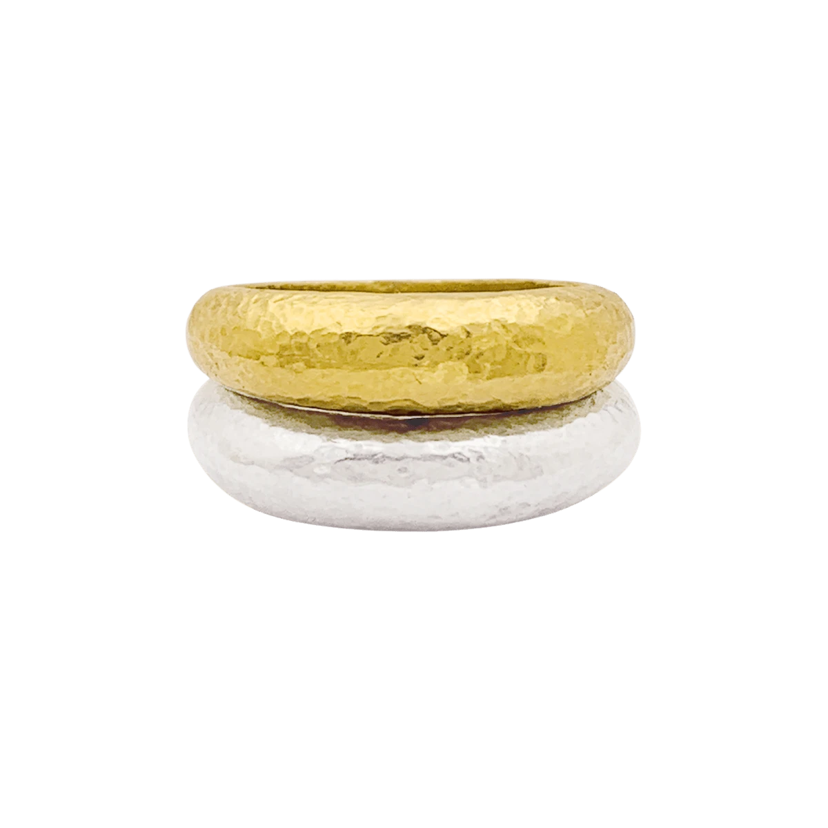 Miller Bagues Jonc ARTHUS-BERTRAND En Or Jaune Et Argent 1 Miller Bagues Jonc ARTHUS-BERTRAND En Or Jaune Et Argent