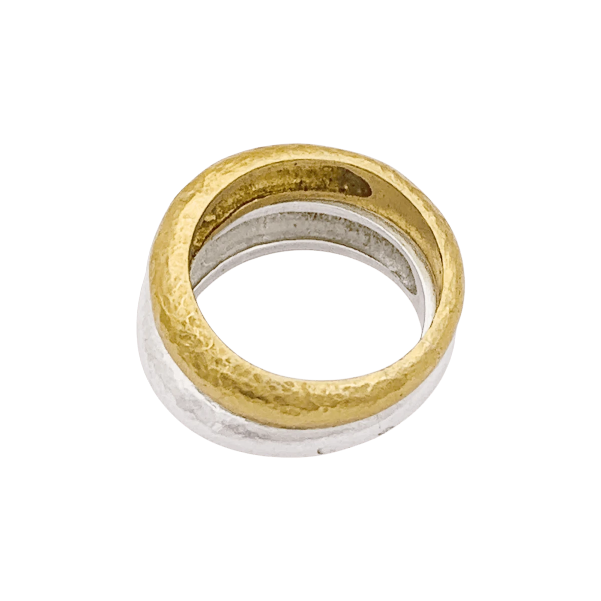 Miller Bagues Jonc ARTHUS-BERTRAND En Or Jaune Et Argent 3 Miller Bagues Jonc ARTHUS-BERTRAND En Or Jaune Et Argent – Image 3