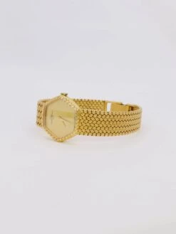BAUME & MERCIER Montre Vintage Or Jaune Maille Tressée -Castafiore Boutique baume mercier montre vintage or jaune maille tressee 648579
