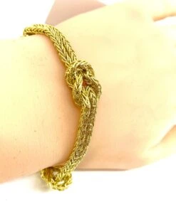 BOUCHERON Bracelet En Or 18 Carats, Modèle Noeud Marin, Signé Et Numéroté -Castafiore Boutique boucheron bracelet en or 18 carats modele noeud marin signe et numerote 720373