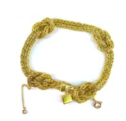 BOUCHERON Bracelet En Or 18 Carats, Modèle Noeud Marin, Signé Et Numéroté -Castafiore Boutique boucheron bracelet en or 18 carats modele noeud marin signe et numerote 864709