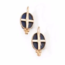 Boucles D'oreille Egyptomania En Lapis Lazuli Et Or Rose 5 Boucles D'oreille Egyptomania En Lapis Lazuli Et Or Rose -Castafiore Boutique boucles doreille egyptomania en lapis lazuli et or rose 994247