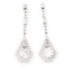 Boucles D'oreilles Art Déco En Platine Et Diamants -Castafiore Boutique boucles doreilles art deco en platine et diamants 792227