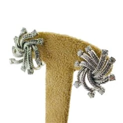 Boucles D'oreilles Clip BOUCHERON En Or Blanc Et Diamants -Castafiore Boutique boucles doreilles boucheron en or blanc et diamants 980178