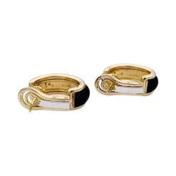 Miller Boucles D'oreilles BOUCHERON "Les Plurielles", En Or Jaune, Diamants Et Bois D'amourette -Castafiore Boutique boucles doreilles boucheron les plurielles en or jaune diamants et bois damourette 292331