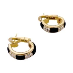 Miller Boucles D'oreilles BOUCHERON "Les Plurielles", En Or Jaune, Diamants Et Bois D'amourette -Castafiore Boutique boucles doreilles boucheron les plurielles en or jaune diamants et bois damourette 622413