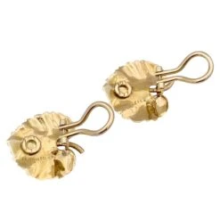 Miller Boucles D'oreilles Clip BUCCELLATI Feuilles En Or Jaune -Castafiore Boutique boucles doreilles buccellati feuilles or jaune 605409