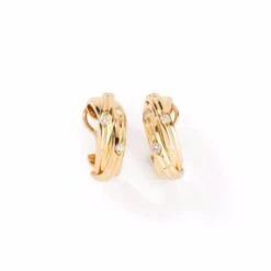 Boucles D'oreilles CARTIER, "collection Trinity Stars" En Or Jaune