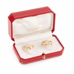 Boucles D'oreilles CARTIER, "collection Trinity Stars" En Or Jaune -Castafiore Boutique boucles doreilles cartier collection trinity stars en or jaune 534210