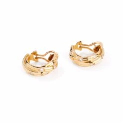 Boucles D'oreilles CARTIER, "collection Trinity Stars" En Or Jaune -Castafiore Boutique boucles doreilles cartier collection trinity stars en or jaune 851458