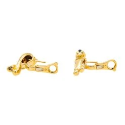 Boucles D'oreilles Clip CARTIER "Panthère" En Or Jaune, Or Blanc, Grenats Et Onyx 18 Boucles D'oreilles Clip CARTIER "Panthère" En Or Jaune, Or Blanc, Grenats Et Onyx -Castafiore Boutique boucles doreilles cartier panthere en or jaune et or blanc 153028