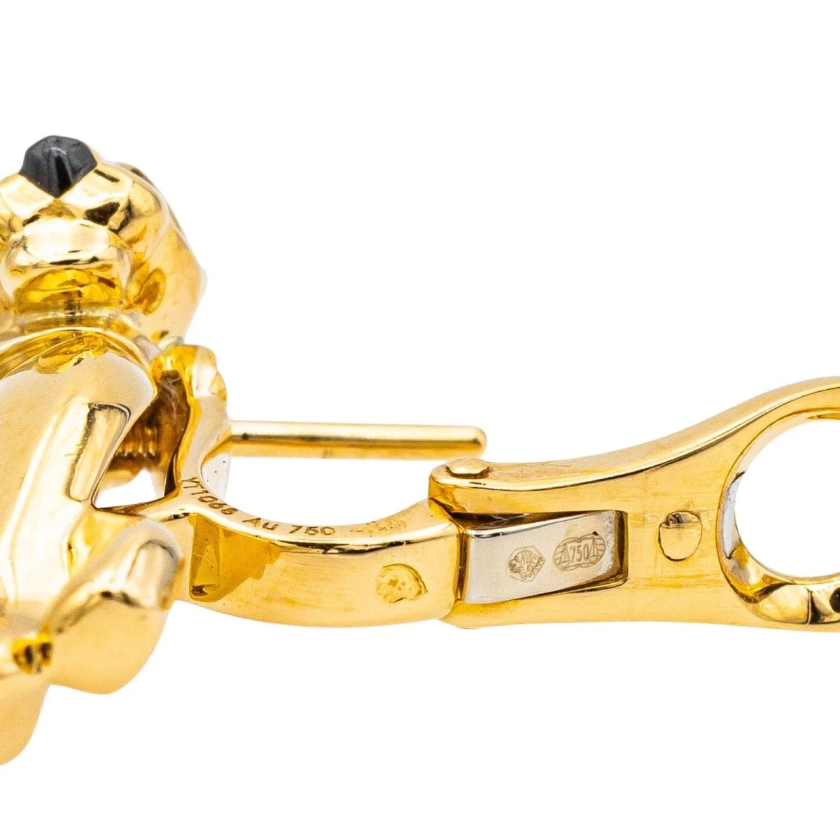 Boucles D'oreilles Clip CARTIER "Panthère" En Or Jaune, Or Blanc, Grenats Et Onyx 9 Boucles D'oreilles Clip CARTIER "Panthère" En Or Jaune, Or Blanc, Grenats Et Onyx – Image 9