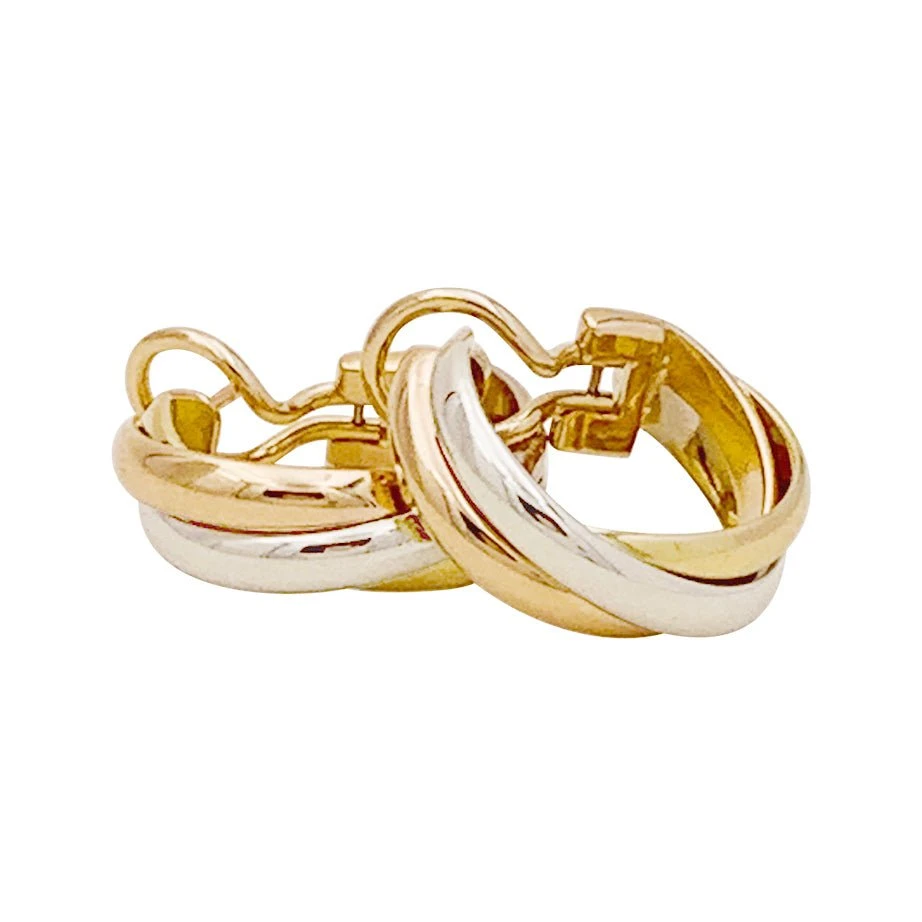 Miller Boucles D'oreilles CARTIER "Trinity", Trois Ors 3 Miller Boucles D'oreilles CARTIER "Trinity", Trois Ors – Image 3